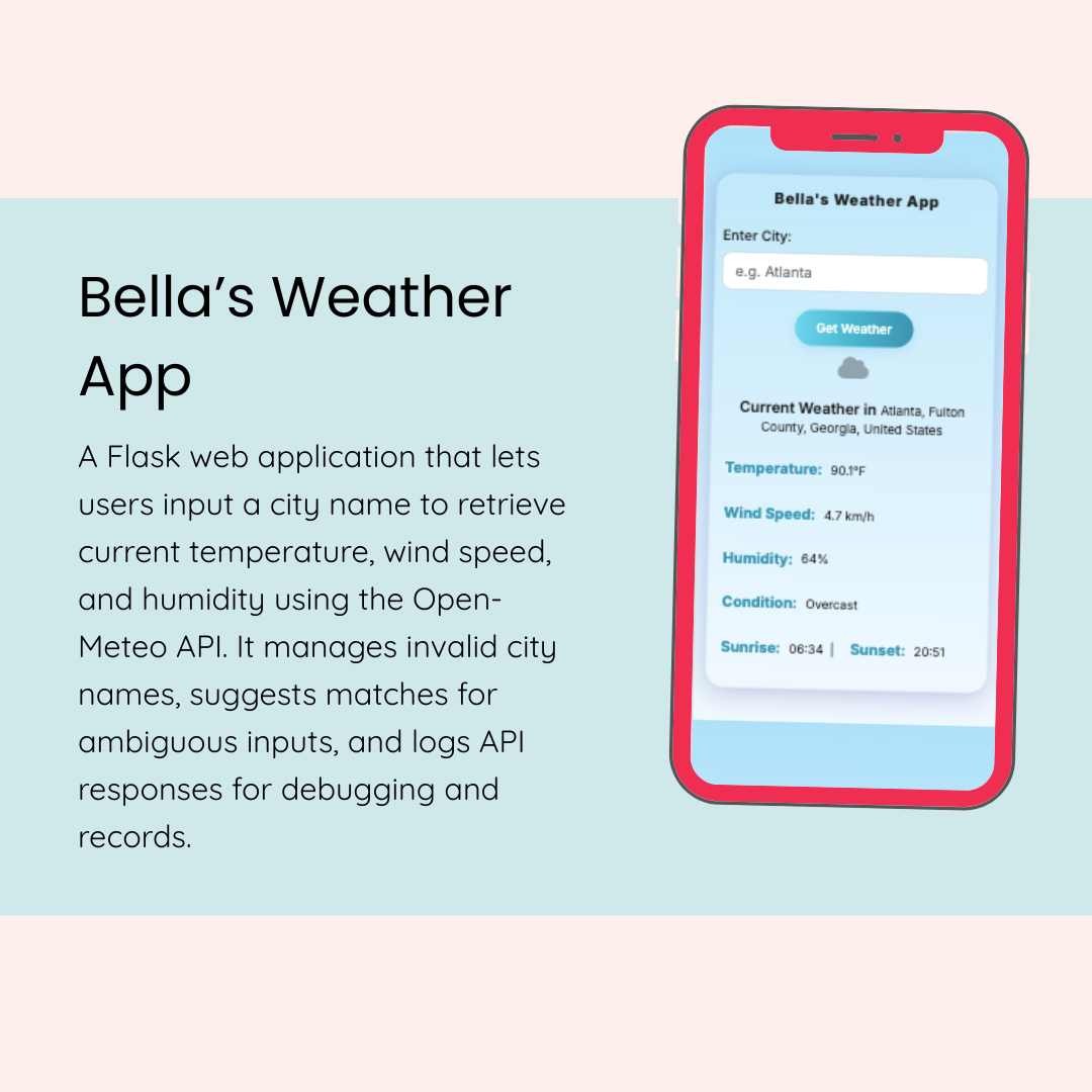 Bella's Weather App